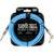 Ernie Ball 6464 Flex 3 meter instrumentkabel blauw haaks - recht