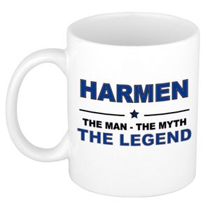 Harmen The man, The myth the legend cadeau koffie mok / thee beker 300 ml   -