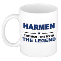 Harmen The man, The myth the legend cadeau koffie mok / thee beker 300 ml   - - thumbnail