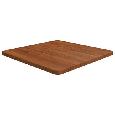 Tafelblad vierkant 60x60x2,5cm behandeld eiken donkerbruin