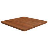 Tafelblad vierkant 60x60x2,5cm behandeld eiken donkerbruin
