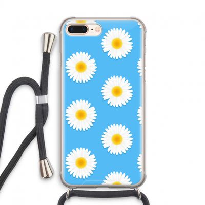 Margrietjes: iPhone 7 PLUS Transparant Hoesje met koord