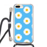Margrietjes: iPhone 7 PLUS Transparant Hoesje met koord