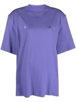 The Attico t-shirt en coton Kilie à épaulettes - Violet - thumbnail