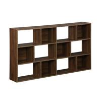sweeek - Boekenkast met 3 planken en 12 vakken sweeek - Boekenkast met 3 planken en 12 vakken