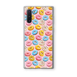 Pink donuts: Samsung Galaxy Note 10 Transparant Hoesje
