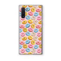 Pink donuts: Samsung Galaxy Note 10 Transparant Hoesje