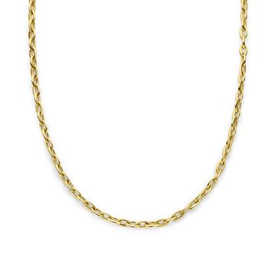 Verfijnd 14k Geelgouden Collier met 5.5mm Schakels en Karabijnsluiting