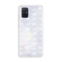 Eye pattern #3: Galaxy A71 Transparant Hoesje