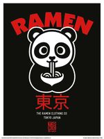 The Original Ramen Company Panda Art Print 30x40cm