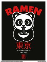 The Original Ramen Company Panda Art Print 30x40cm - thumbnail