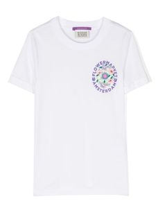 Scotch & Soda t-shirt en coton à imprimé graphique - Blanc