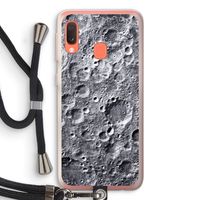 Maanlandschap: Samsung Galaxy A20e Transparant Hoesje met koord