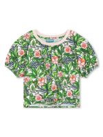 Kenzo Kids sweat Boke Flower en coton - Vert - thumbnail