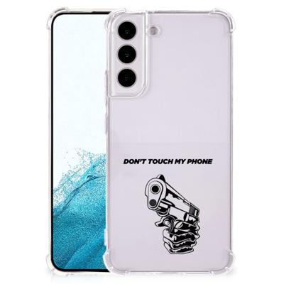 Samsung Galaxy S22 Plus Anti Shock Case Gun Don't Touch My Phone Samsung Galaxy S22 Plus Anti Shock Case Gun Don't Touch My Phone