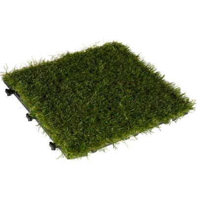 Iber garden Vlondertegel kunstgras - groen - kunststof - 30 x 30 cm - tuintegel Iber garden Vlondertegel kunstgras - groen - kunststof - 30 x 30 cm - tuintegel
