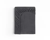 Sleeptime Velvet Hoeslaken Antraciet 140 x 200 cm