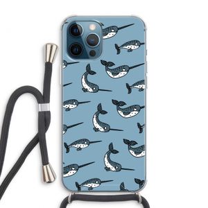 Narwhal: iPhone 12 Pro Max Transparant Hoesje met koord