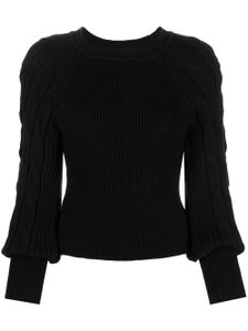 PINKO pull en maille torsadée - Noir