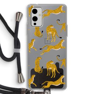 Luipaard: OnePlus 9 Transparant Hoesje met koord
