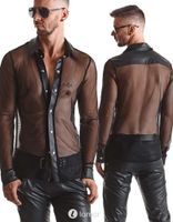 * RFP Tule heren blouse met wetlook, Cesare001