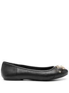 Michael Michael Kors ballerines en cuir Rory à plaque logo - Noir