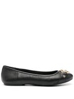 Michael Michael Kors ballerines en cuir Rory à plaque logo - Noir