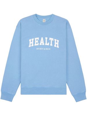 Sporty & Rich sweat Health en coton - Bleu