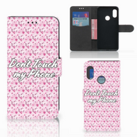 Xiaomi Mi A2 Lite Portemonnee Hoesje Flowers Pink DTMP - thumbnail