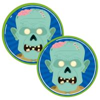 Halloween bierviltjes - 30x stuks - zombie - karton - dubbelzijdig