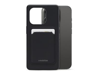 Mobilize Mobilize Rubber Gelly Card Case Apple iPhone 15 Pro Matt Black