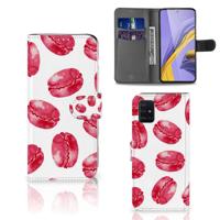 Samsung Galaxy A51 | Book Cover | Pink Macarons