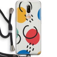 Illustratieve pop 3: OnePlus 6 Transparant Hoesje met koord