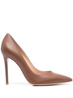 Gianvito Rossi 105mm leather pumps - Marron - thumbnail