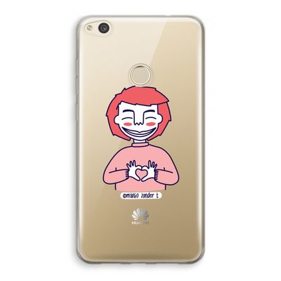 Hartje: Huawei Ascend P8 Lite (2017) Transparant Hoesje