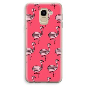 Flamingo: Samsung Galaxy J6 (2018) Transparant Hoesje