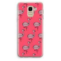 Flamingo: Samsung Galaxy J6 (2018) Transparant Hoesje