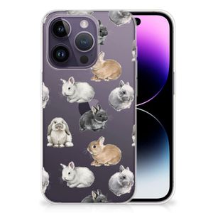 TPU Hoesje voor Apple iPhone 14 Pro Konijntjes