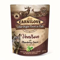 Carnilove dog pouch hert / aardbeienblad Carnilove dog pouch hert / aardbeienblad