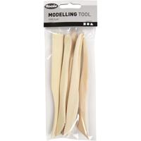 Creativ Company Modelleer gereedschapset hout, 6dlg.