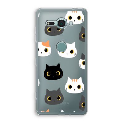 Katten: Sony Xperia XZ2 Compact Transparant Hoesje