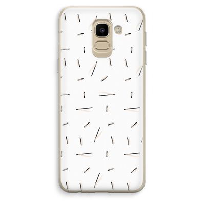 Hipster stripes: Samsung Galaxy J6 (2018) Transparant Hoesje