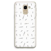 Hipster stripes: Samsung Galaxy J6 (2018) Transparant Hoesje