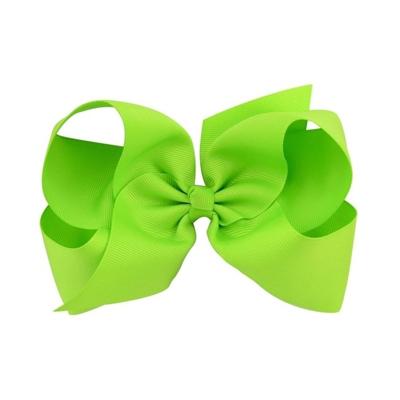 5 stuks 6 inch kleurrijke Kids meisjes grote effen lint haar boog clips (20)