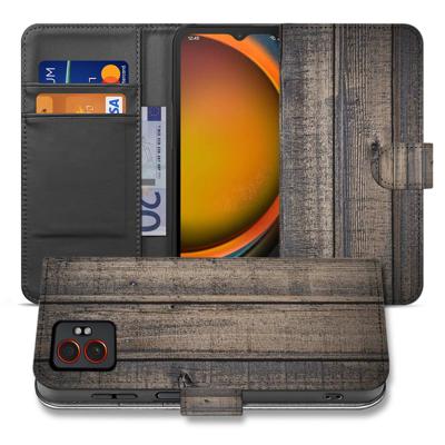Exclusief Steigerhout Design voor Samsung Galaxy Xcover 7 Pro | Bookcase Hoesje | Portemonnee hoesje