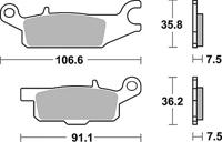 TRW Brake pad mcb 801 si sintered metal