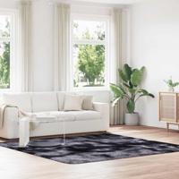 Hoogpolig vloerkleed NAVARRA 240x240 cm polyester donkergrijs