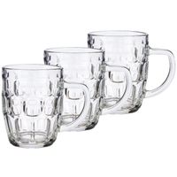 Set van 6x glazen bierpul/pitcher 520 ml   -