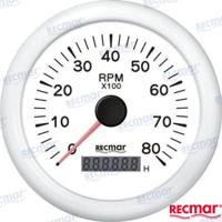 Relojes cuentavueltas y horarios RECKY07308 - CUENTAVUELTAS 1.0/10.0 - 0/8000 RPM BLAN