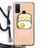 Sleep All Day: Huawei P Smart (2020) Transparant Hoesje met koord